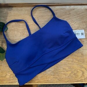 NWT lululemon size 6 bra C-D cup Riverside blue sold out online.